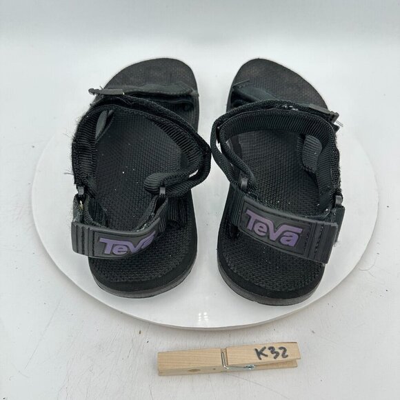 Teva Universal Men Size 10 Black Rubber Adjustable Strap Sport Sandal - Picture 11 of 13